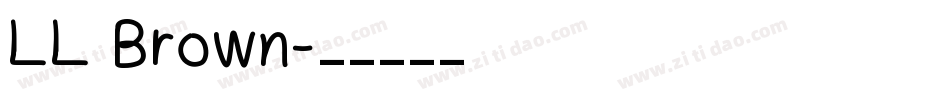 LL Brown字体转换